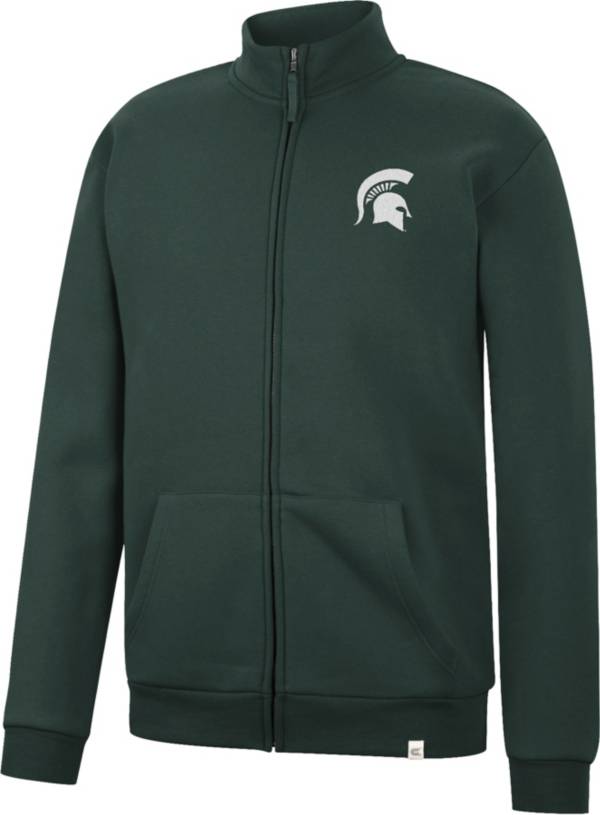 Colosseum Men's Michigan State Spartans Green Gruber Full Zip Jacket product image