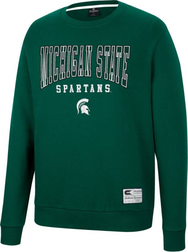Colosseum Men's Michigan State Spartans Green Scholarship Pullover Sweatshirt product image