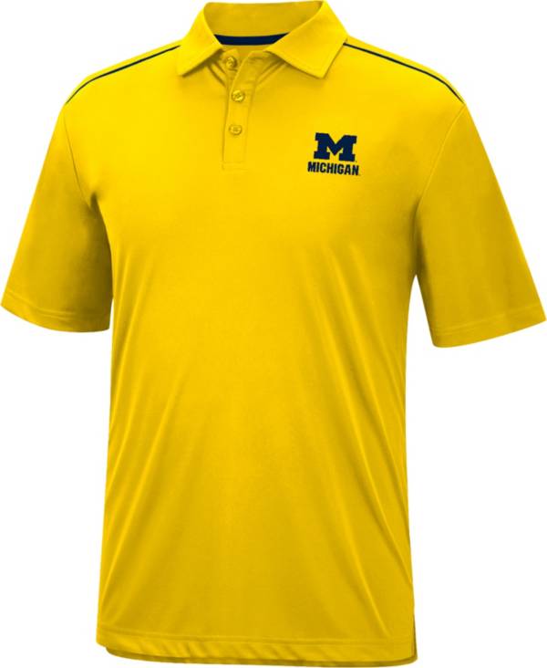 Colosseum Men's Michigan Wolverines Maize Polo product image