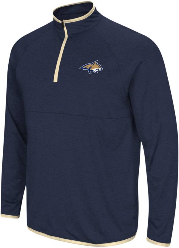 Colosseum Men's Montana State Bobcats Navy Rival 1/4 Zip Jacket | Dick ...