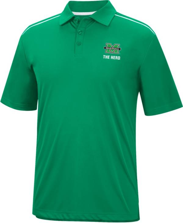 Colosseum Men's Marshall Thundering Herd Green Polo product image