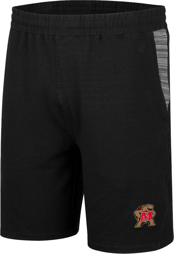 Colosseum Men's Maryland Terrapins Black Thunder Fleece Shorts product image