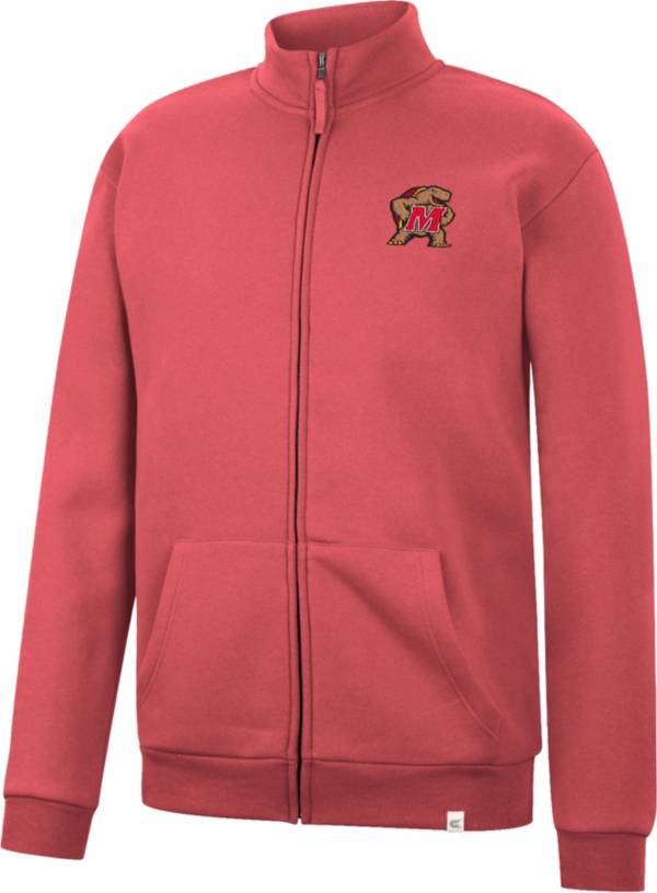 Colosseum Men's Maryland Terrapins Red Gruber Full Zip Jacket product image