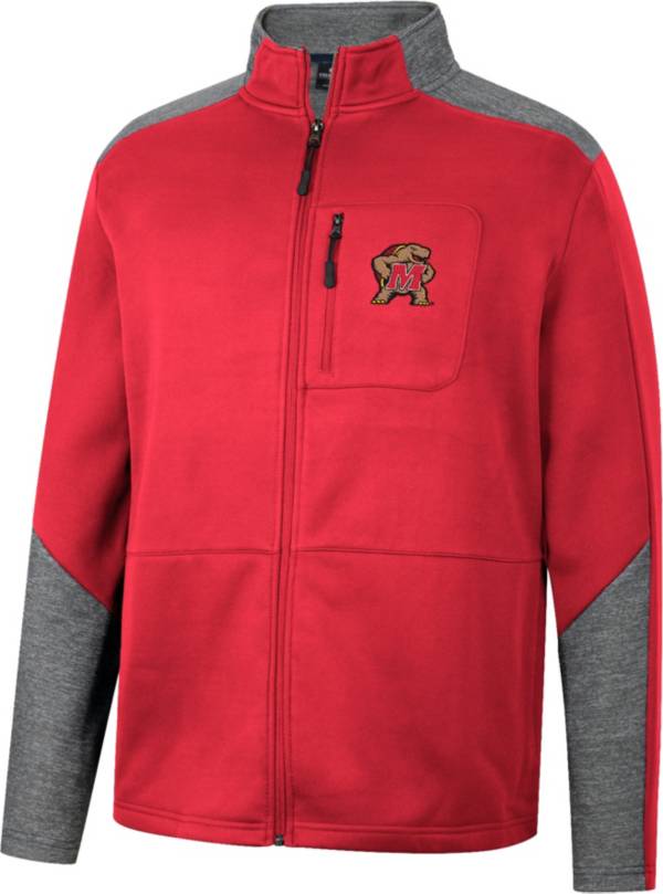 Colosseum Men's Maryland Terrapins Red Playin Full Zip Jacket product image