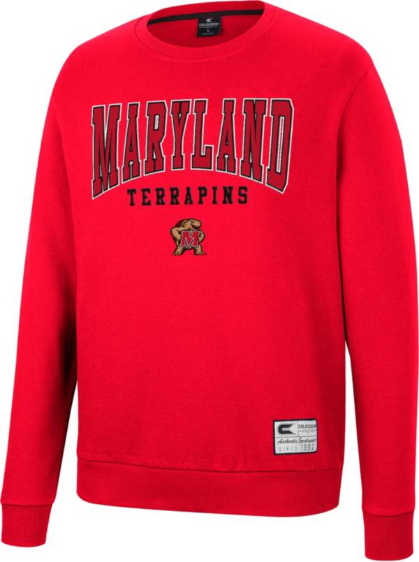 Colosseum Men's Maryland Terrapins Red Scholarship Pullover Sweatshirt product image