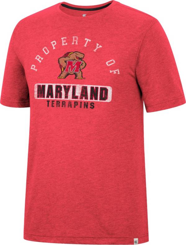 Colosseum Men's Maryland Terrapins Navy  Tri-Blend T-Shirt product image