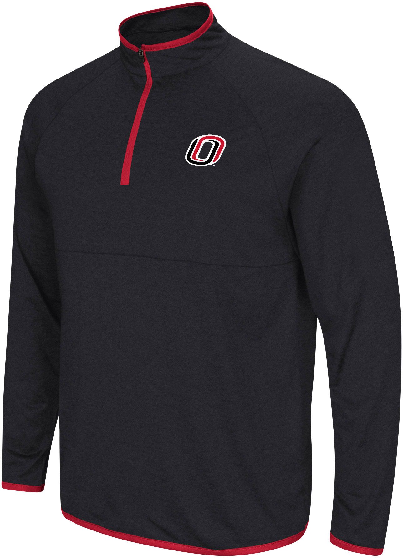 Colosseum Men's Nebraska-Omaha Mavericks Black Rival 1/4 Zip Jacket