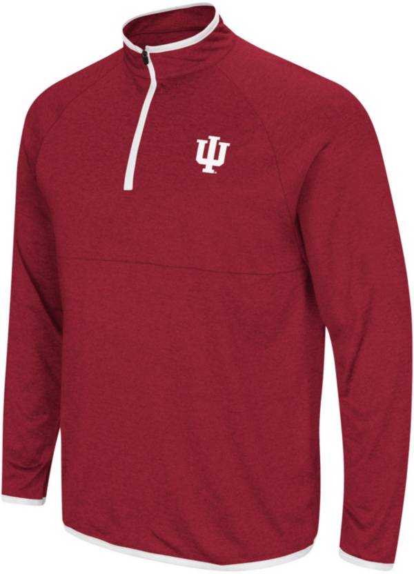 Men's Colosseum Red Louisville Cardinals Flick Quarter-Zip Hoodie Windshirt