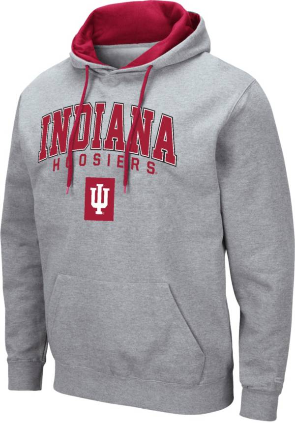 Colosseum Men s Indiana Hoosiers Grey Hoodie