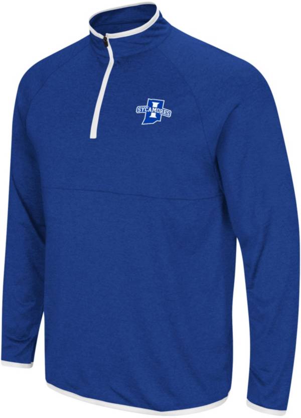 Colosseum Men's Indiana State Sycamores Royal Rival 1/4 Zip Jacket ...
