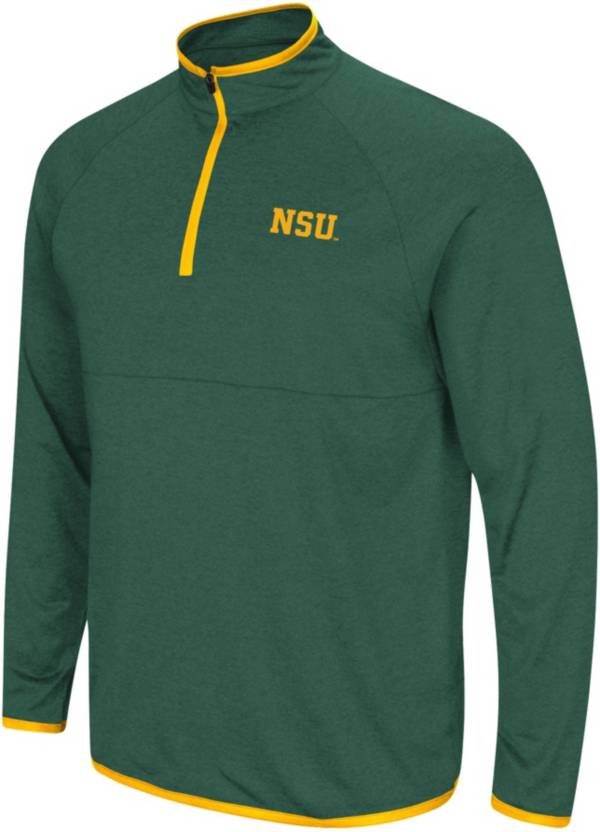 Colosseum Men's Norfolk State Spartans Green Rival 1/4 Zip Jacket product image