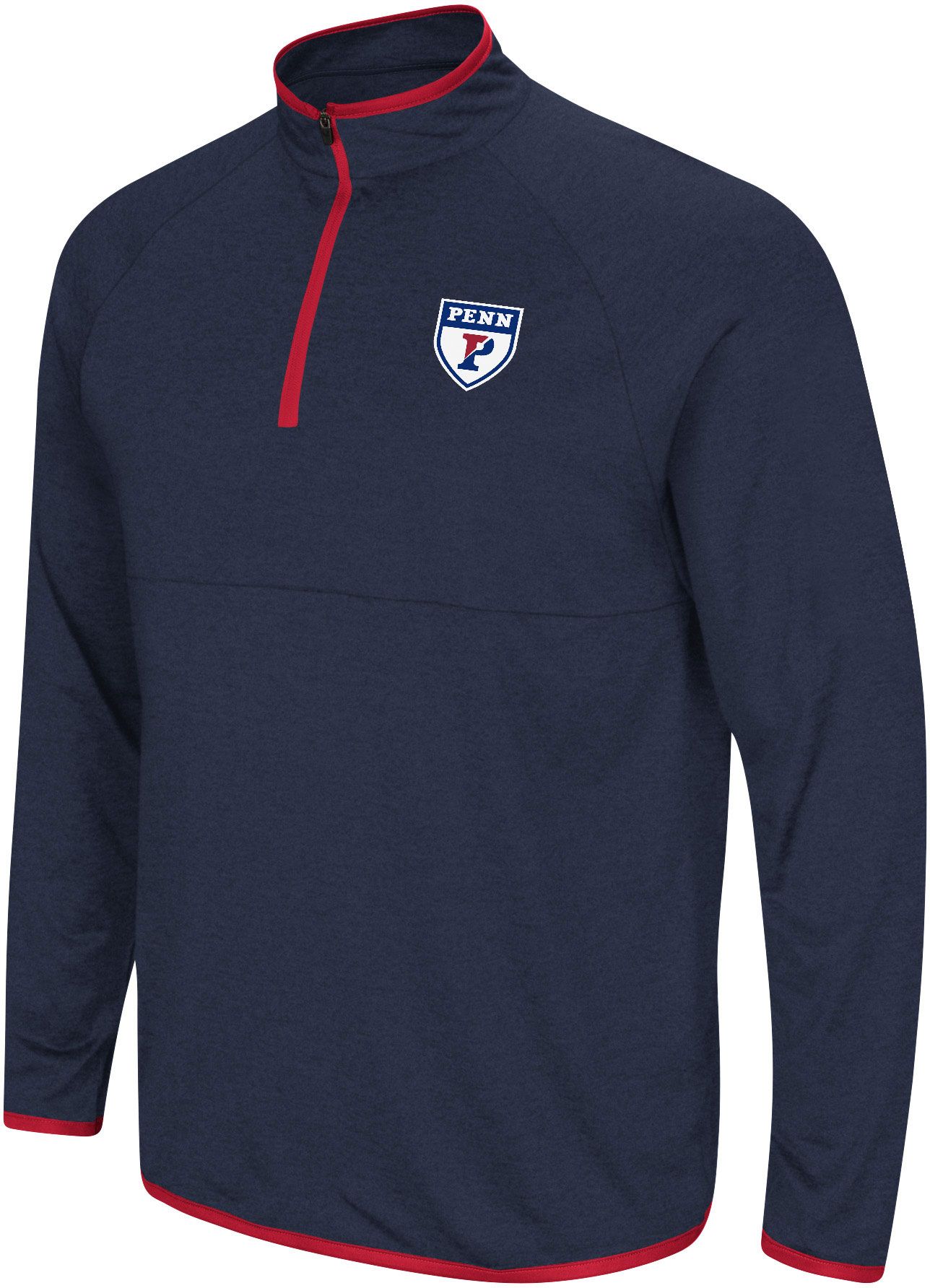 Colosseum Men's University of Pennsylvania Quakers Navy Rival 1/4 Zip Jacket