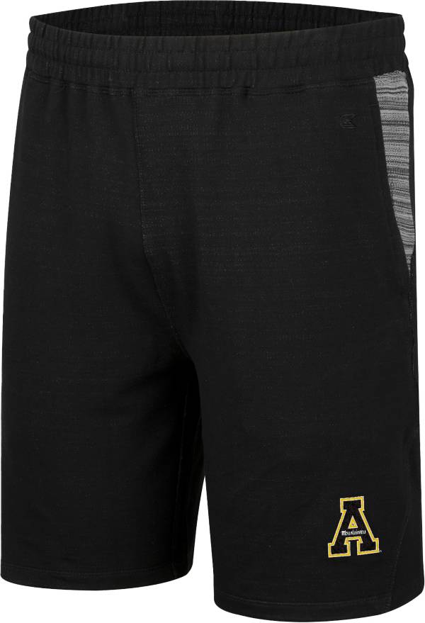 Colosseum Men's Appalachian State Mountaineers Black Thunder Fleece Shorts product image
