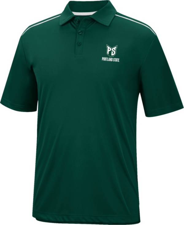 Colosseum Men's Portland State Vikings Green Polo product image
