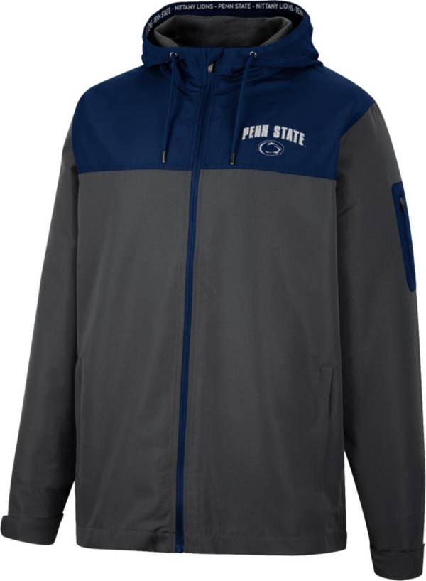 Colosseum Men's Penn State Nittany Lions Grey Hooded Windbreaker product image