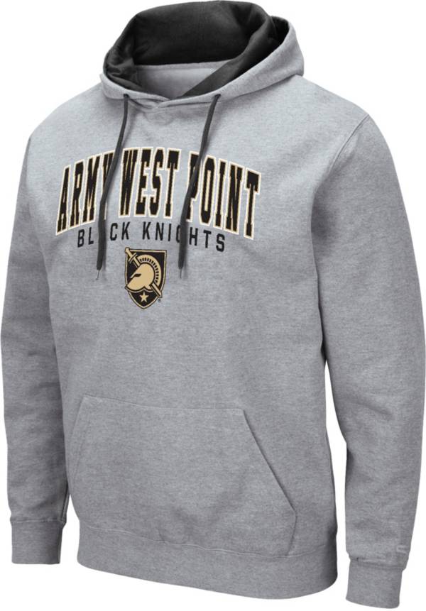 Men's Colosseum Black Army Black Knights Lace Up 3.0 Pullover Hoodie