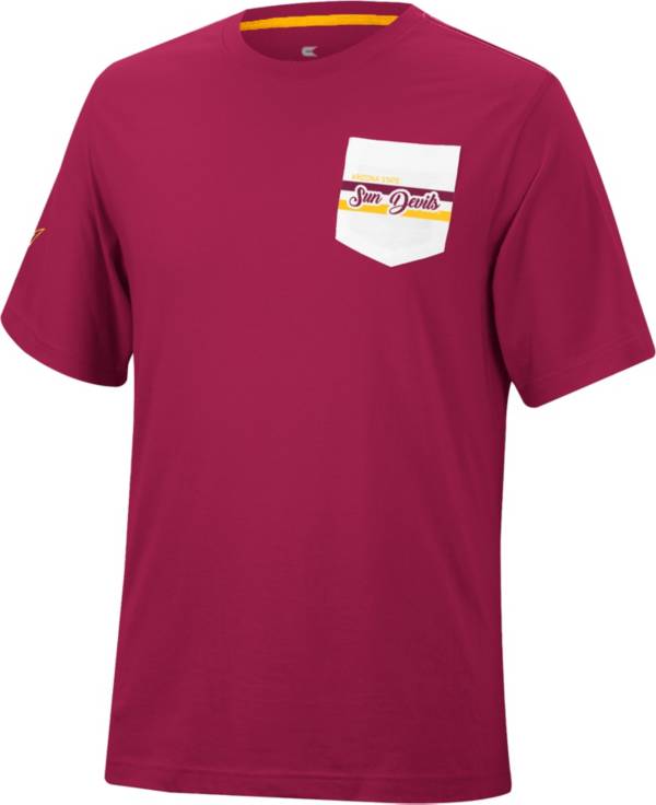 Colosseum Men's Arizona State Sun Devils Maroon League Game T-Shirt product image