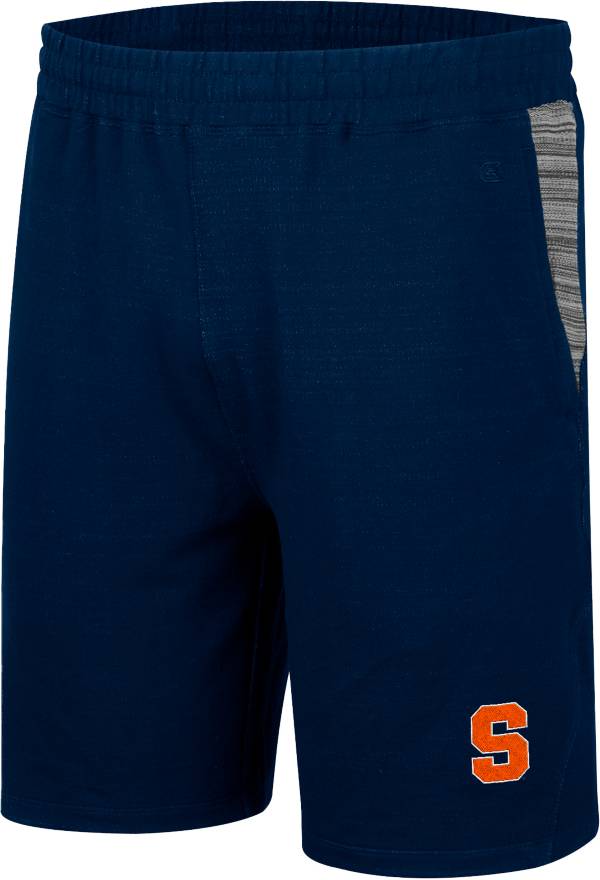 Colosseum Men's Syracuse Orange Navy  Thunder Fleece Shorts product image