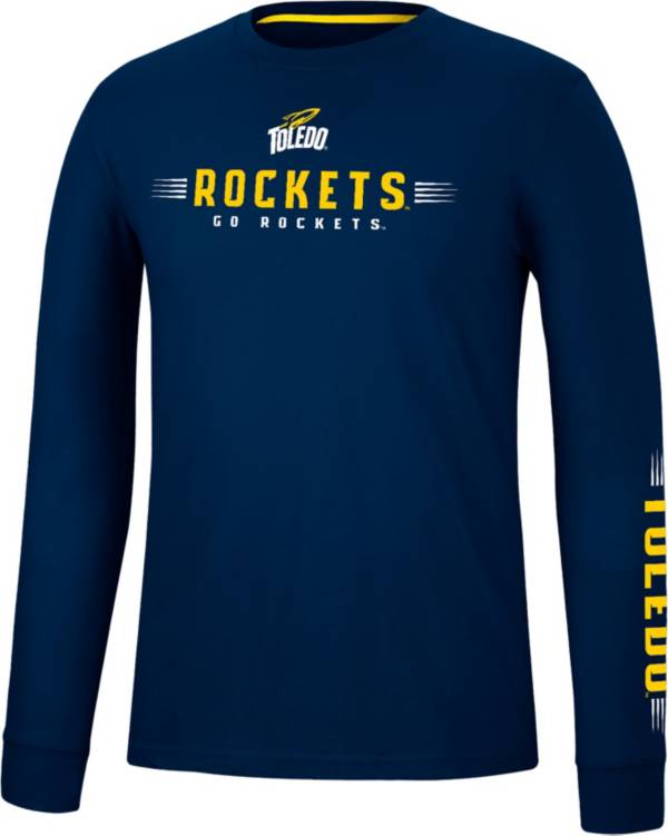Colosseum Men's Toledo Rockets Midnight Blue Spackler Longsleeve T-Shirt product image