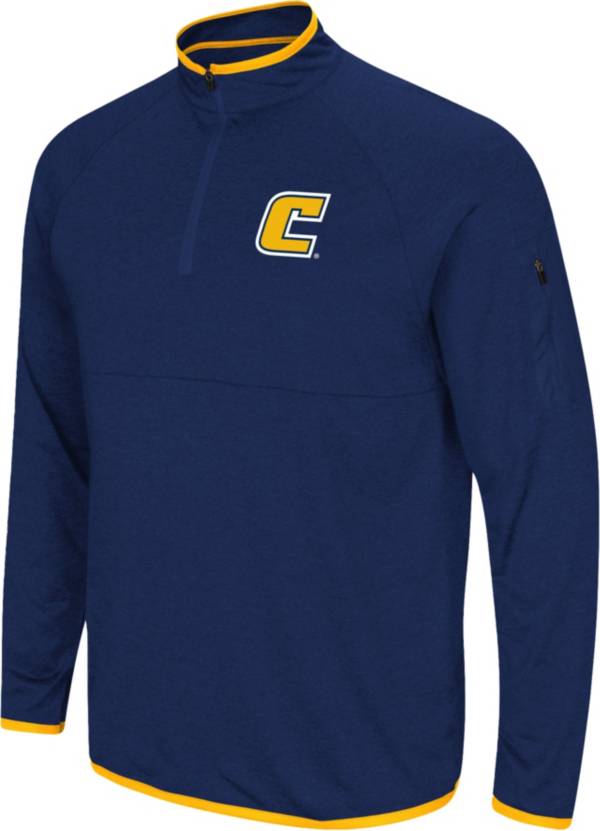Colosseum Men's Chattanooga Mocs Navy Rival 1/4 Zip Jacket product image