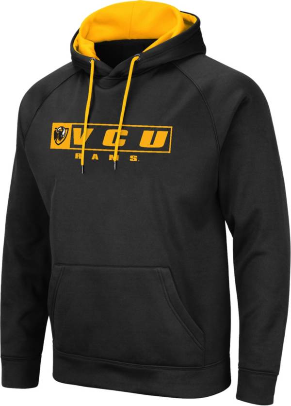 Colosseum Men's VCU Rams Black Hoodie, Medium