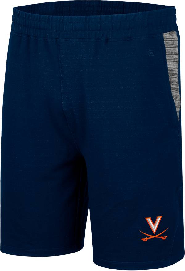 Colosseum Men's Virginia Cavaliers Navy  Thunder Fleece Shorts product image