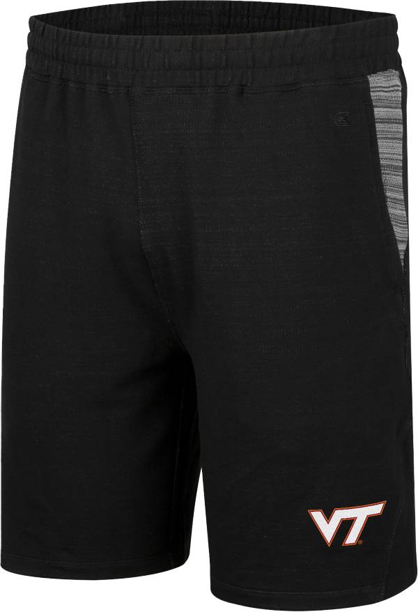 Colosseum Men's Virginia Tech Hokies Black Thunder Fleece Shorts product image