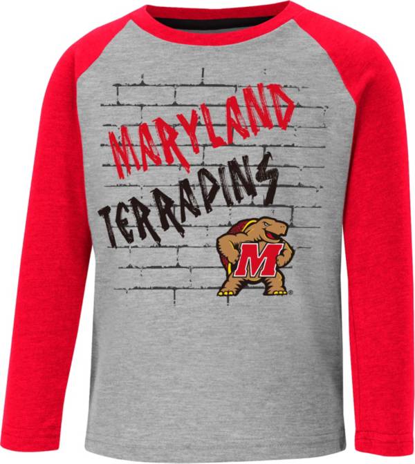 Colosseum Toddler Maryland Terrapins Gray East End Raglan Longsleeve T-Shirt product image