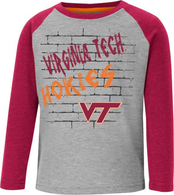 Colosseum Toddler Virginia Tech Hokies Gray East End Raglan Longsleeve T-Shirt product image
