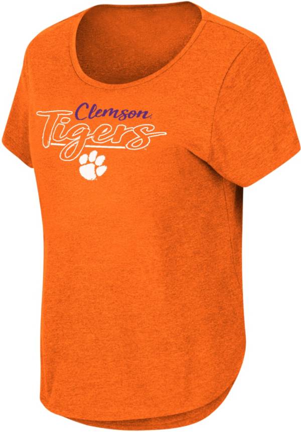 Colosseum Women's Clemson Tigers Orange Curved Hem T-Shirt product image