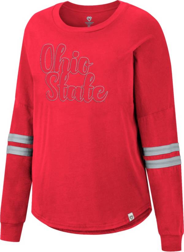 Colosseum Women's Ohio State Buckeyes Scarlet Earth Longsleeve T-Shirt product image