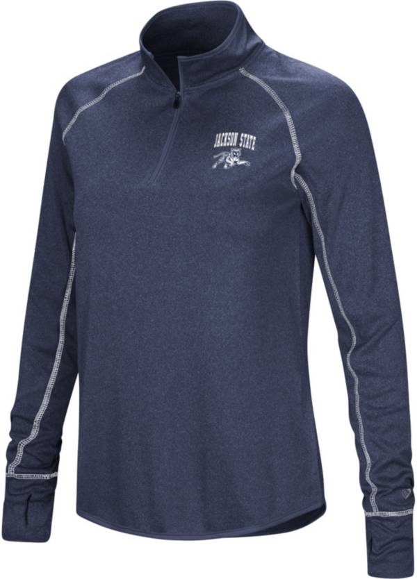 Colosseum Women's Jackson State Tigers Navy Stingray 1/4 Zip Jacket