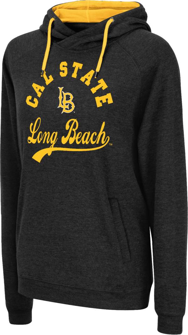 Nike Men's Long Beach State 49ers Black Boxy Long Sleeve Cropped T-Shirt, Medium