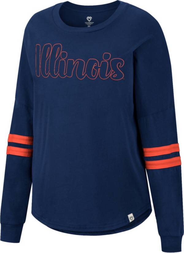 Colosseum Women's Illinois Fighting Illini Blue Earth Longsleeve T-Shirt product image