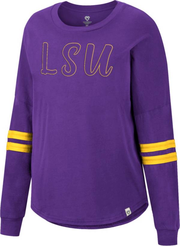 Colosseum Women's LSU Tigers Purple Earth Longsleeve T-Shirt product image