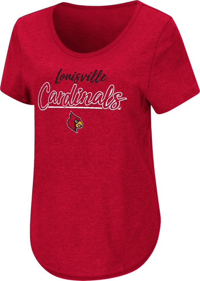 Colosseum Women's Louisville Cardinals Cardinal Red Promo T-Shirt