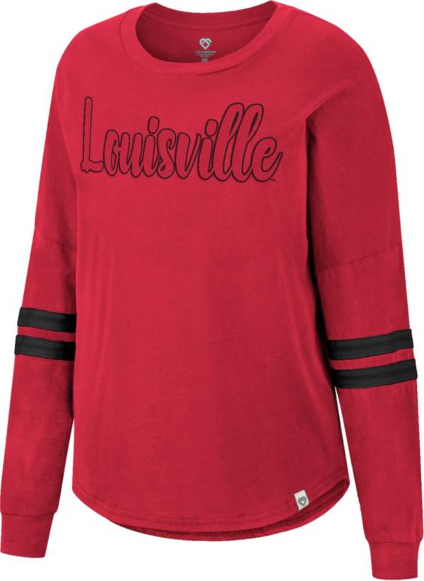 G-III for Her Women's Louisville Cardinals Cardinal Red Extra Point T-Shirt, Large