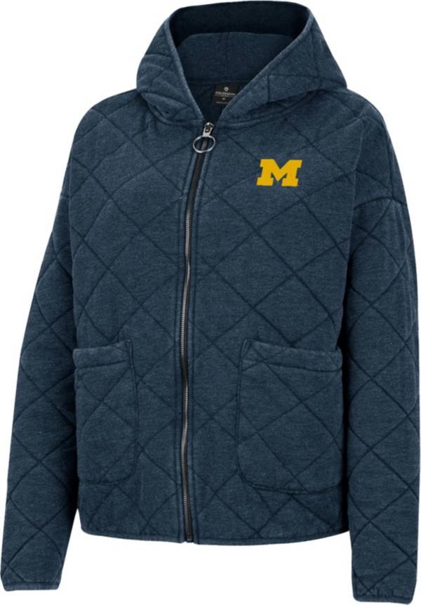 Colosseum Women's Michigan Wolverines Blue Quilted Jacket product image