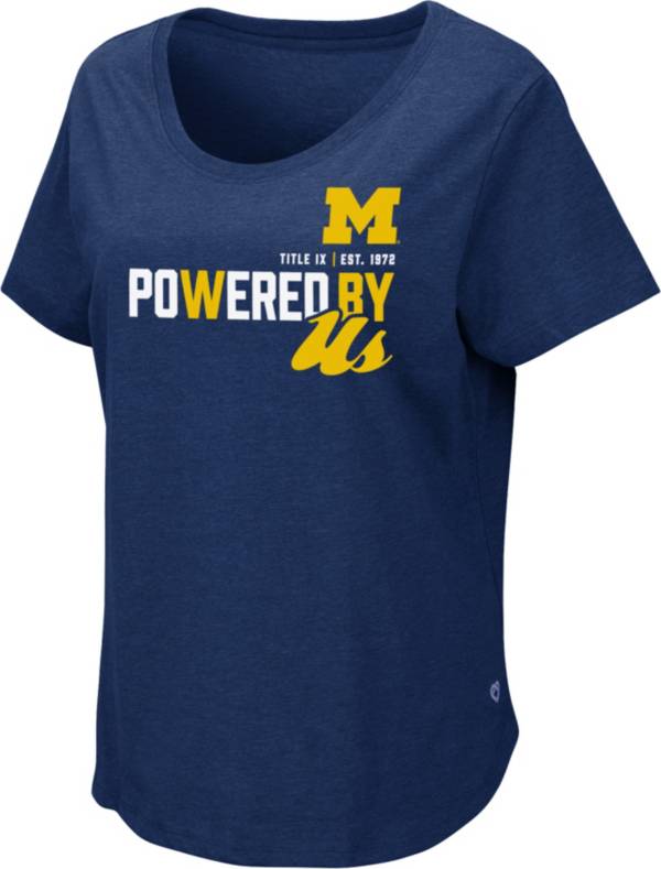 Colosseum Women's Michigan Wolverines Blue Title IX T-Shirt product image