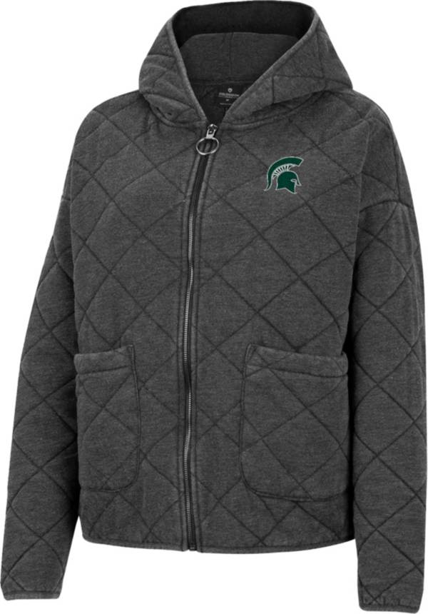 Colosseum Women's Michigan State Spartans Black Quilted Jacket product image