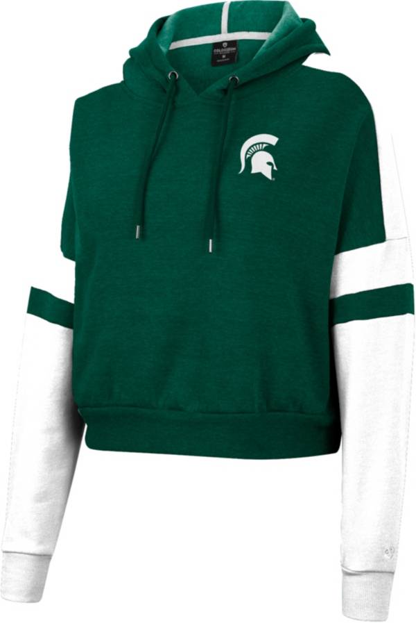 Colosseum Women's Michigan State Spartans Green Paris Pullover Hoodie product image