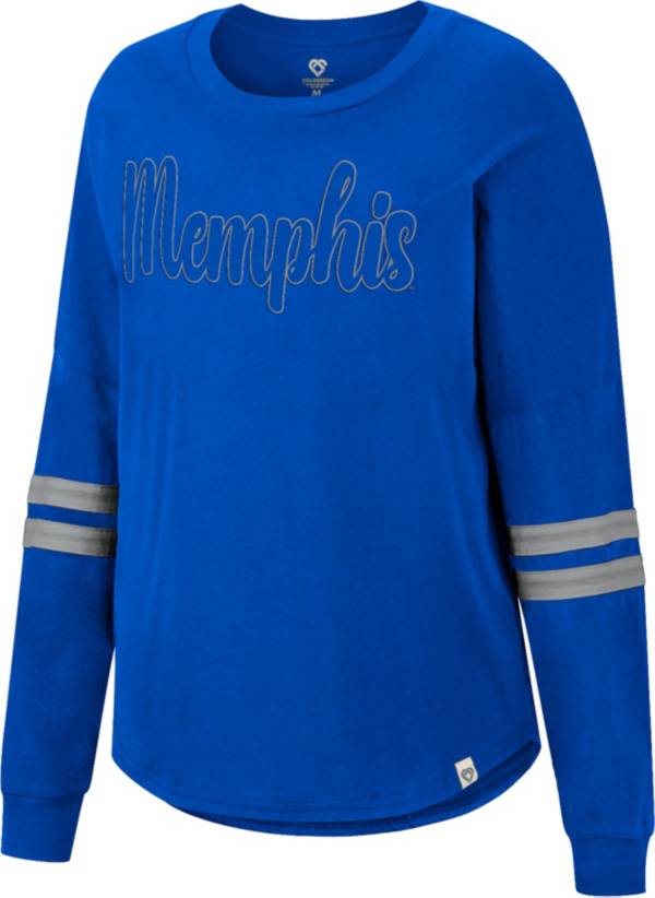 Colosseum Women's Memphis Tigers Blue Earth Longsleeve T-Shirt product image