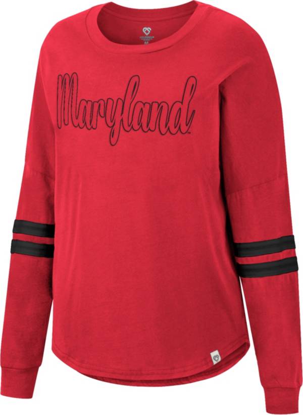 Colosseum Women's Maryland Terrapins Red Earth Longsleeve T-Shirt product image