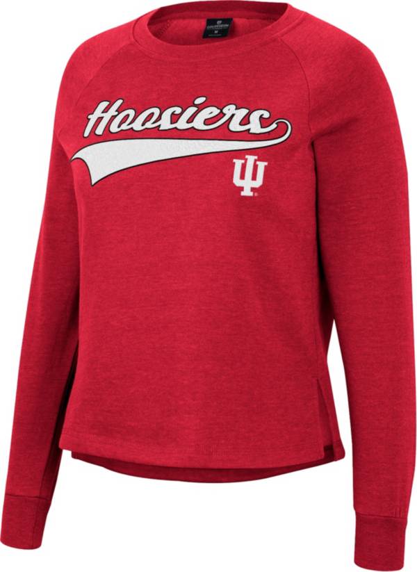 Colosseum Women's Indiana Hoosiers Crimson Already Did Pullover Sweatshirt product image