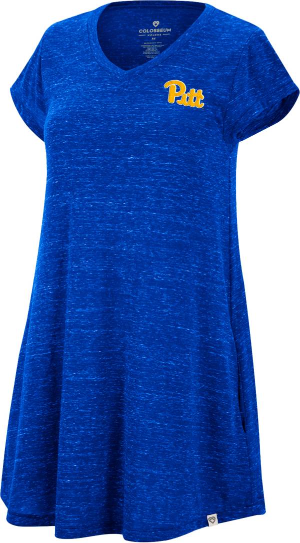 Colosseum Women's Pitt Panthers Blue Diary T-Shirt Dress product image