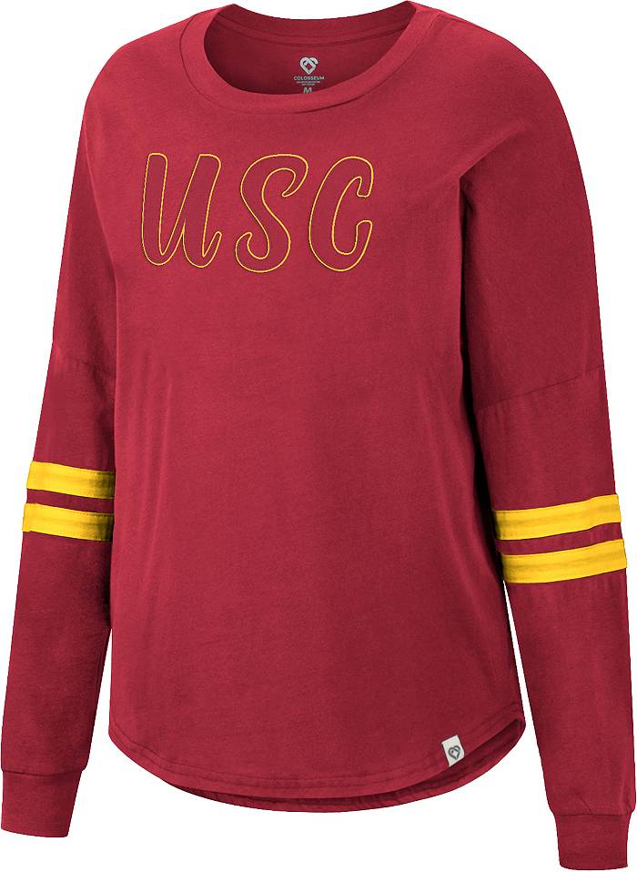Colosseum Women's USC Trojans Cardinal Earth Longsleeve T-Shirt