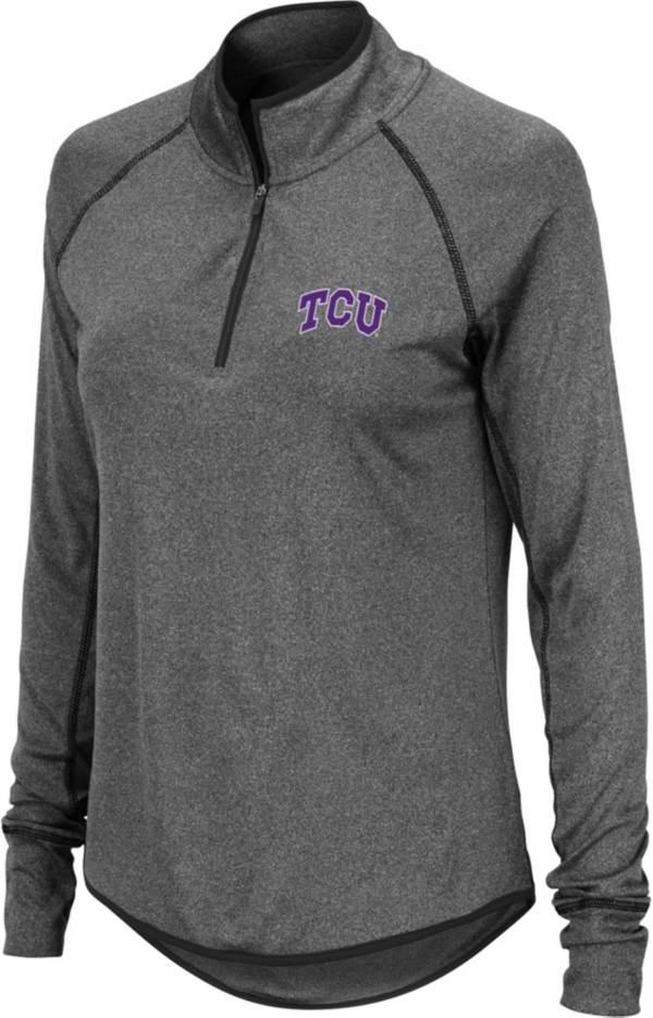 Colosseum Women's TCU Horned Frogs Grey Promo ¼ Zip product image