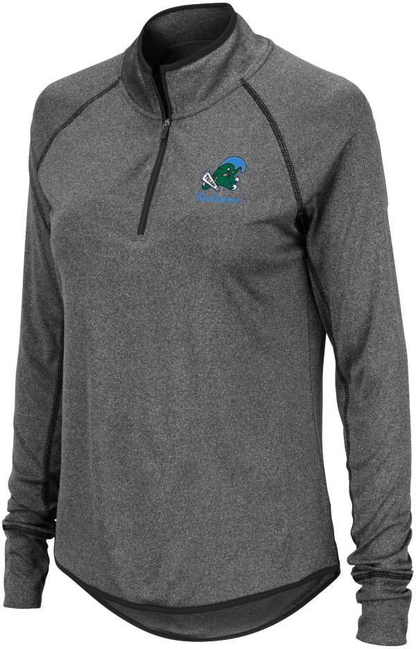 Colosseum Women's Tulane Green Wave Grey ¼ Zip product image