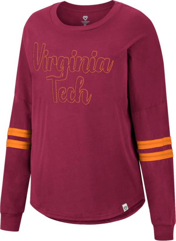 Colosseum Women's Virginia Tech Hokies Maroon Earth Longsleeve T-Shirt product image