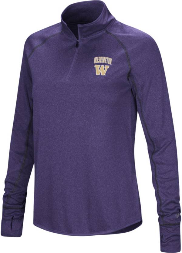 Colosseum Women's Washington Huskies Purple Stingray 1/4 Zip Jacket
